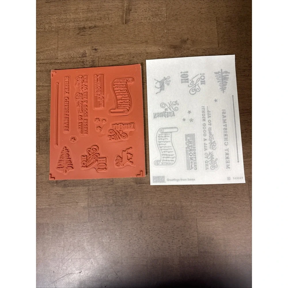 Stampin' Up! Greetings From Santa Stamps & Detailed Santa Dies